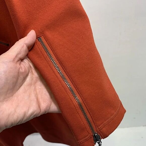 Athena Dress long sleeve Celebration zippers pockets V neck pullover orange Var - Picture 5 of 16